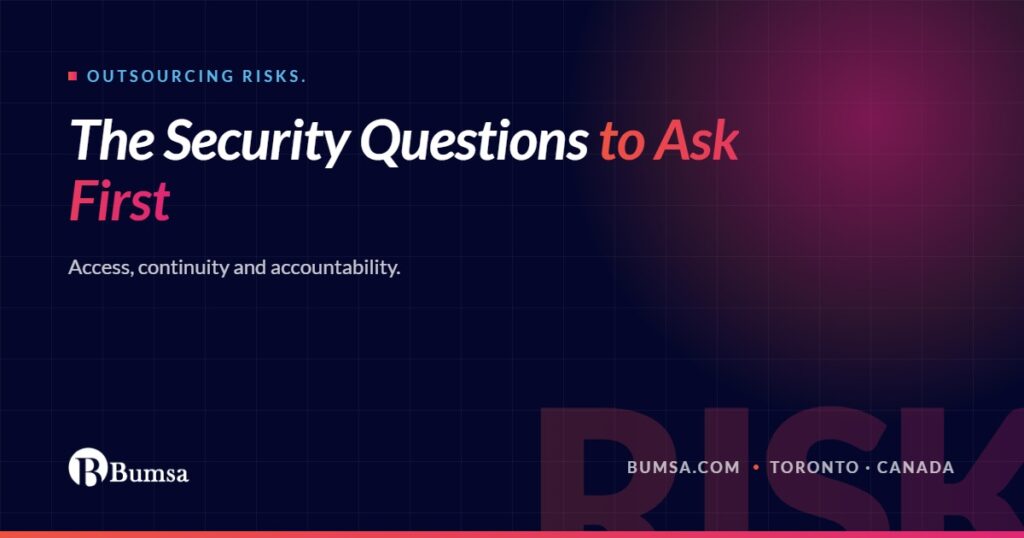 Outsourcing risks the data security questions to ask first