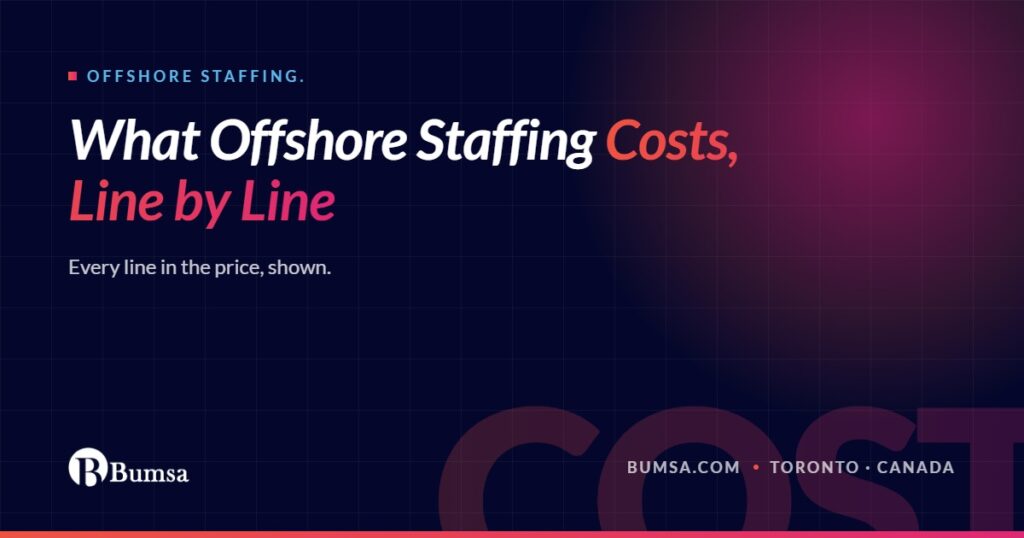 What does offshore staffing cost? A line-by-line guide